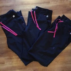 Smitten black scrub pants